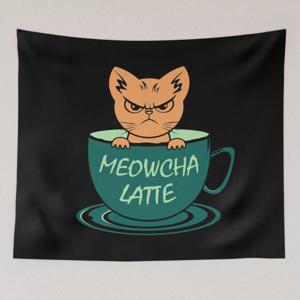 Item preview, Meowcha Latte designed and sold by slawisa.