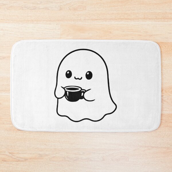 Item preview, Cute Ghost Drinking Coffee designed and sold by dcreagraph.