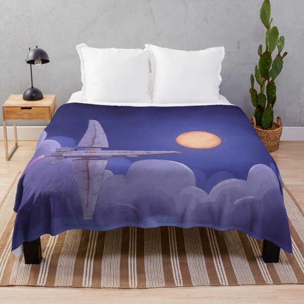 Item preview, Silent Flight – Dreamy Spaceship Under the Moon designed and sold by Whimsical Hug.
