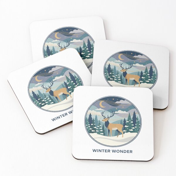 Item preview, Quiet Winter Christmas Snow Scene Design designed and sold by chakibbibitriki.