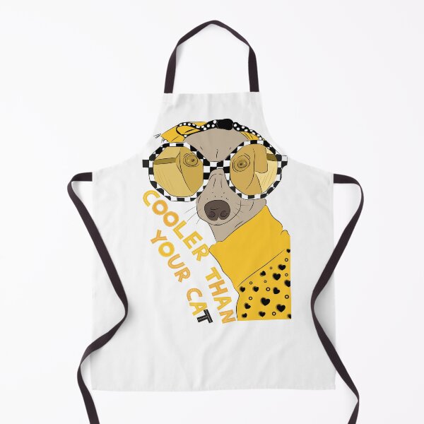 Item preview, COOLER THAN YOUR CAT – Funny Dog Illustration designed and sold by Sylviap Studio.