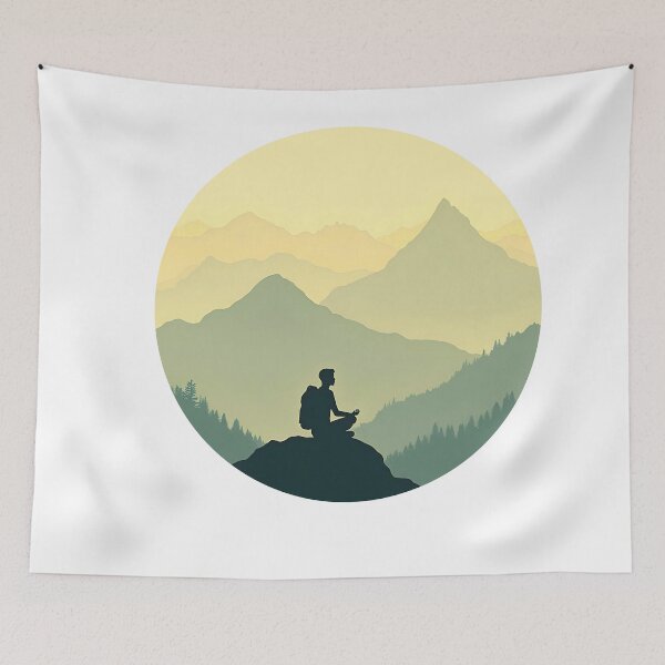 Item preview, Summit Stillness - Minimalist Mountain Meditation designed and sold by sharifex.