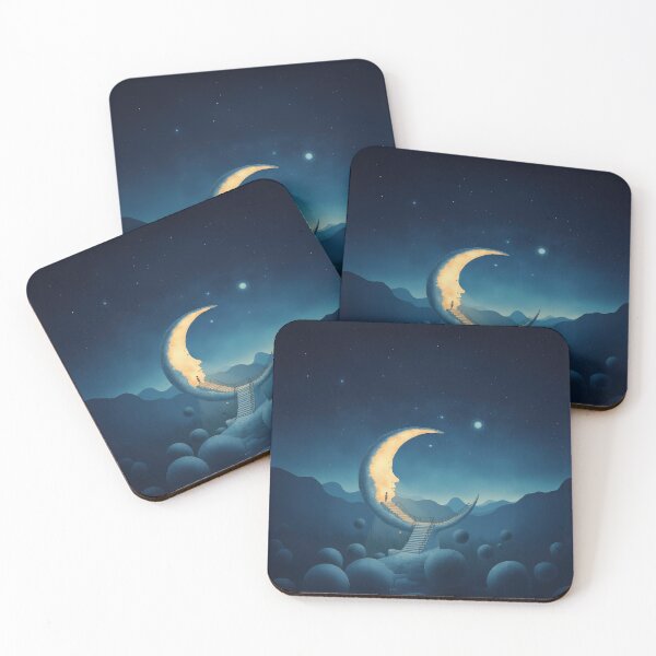 Item preview, The Moon Whisper – Surreal Dream Art designed and sold by Whimsical Hug.