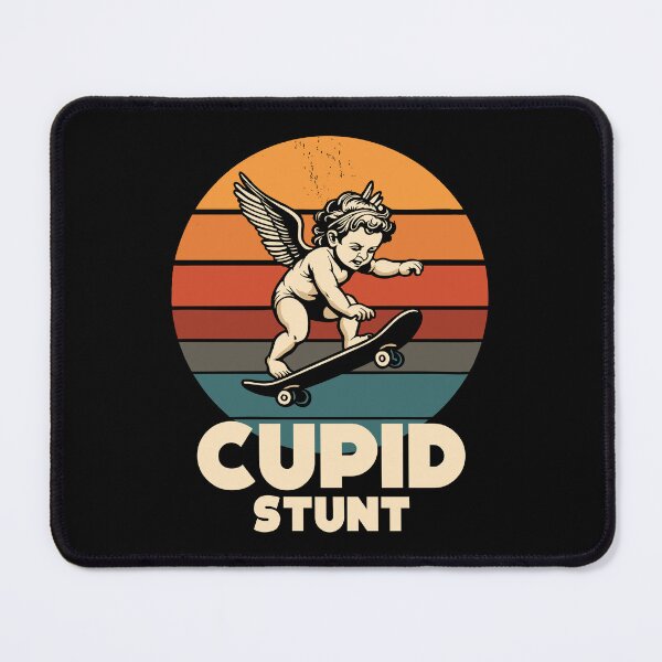 Item preview, Funny Cupid Stunt Spoonerism Retro Skateboard Angel Skater designed and sold by w1ckerman.