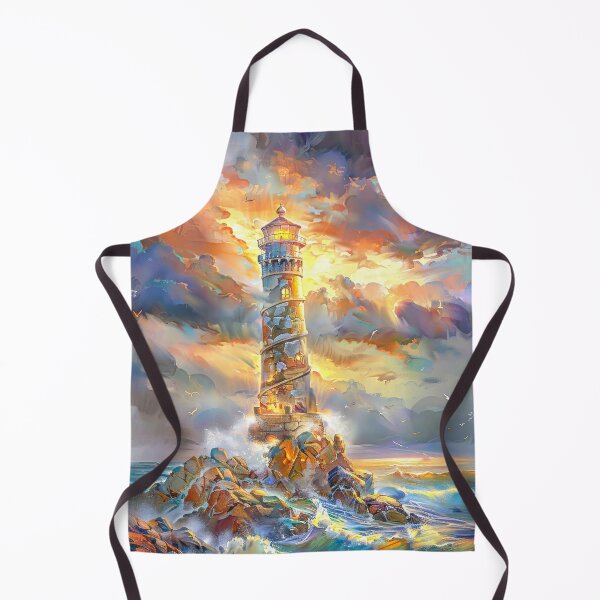 Item preview, Lighthouse Amidst Stormy Seas designed and sold by MargaretWiktor.