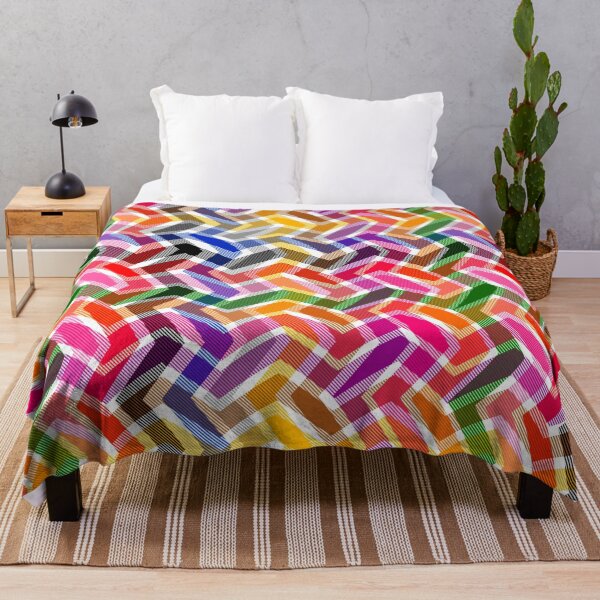 Item preview, Colourful Twill Zigzag Chevron Pattern Design - White  designed and sold by PatternTitan.