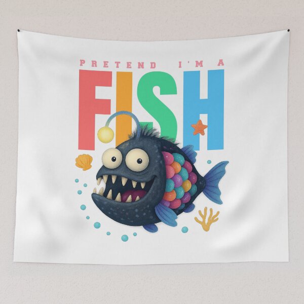 Item preview, Pretend I'm A Fish Funny Deep Sea Anglerfish Boys Girls Kids designed and sold by OleOleStore.