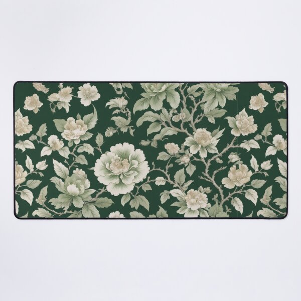 Item preview, Patterns: Green and White Chinoiserie designed and sold by Skyeleigh and Spideough.