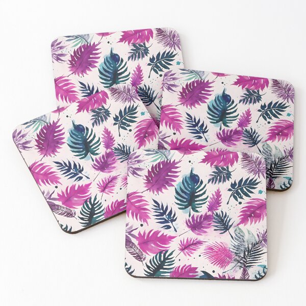 Item preview, Abstract Feathered Tropical Leaves Pattern designed and sold by Dream Garden.