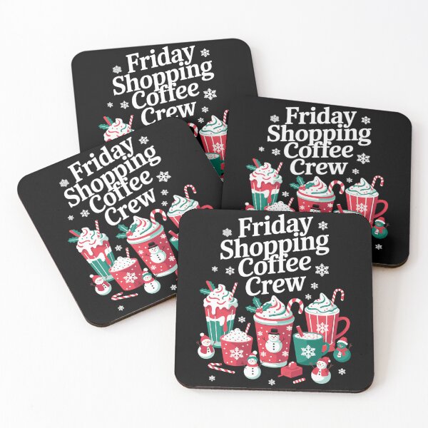 Item preview, Friday Shopping Crew Black Shopping Family Xmas Coffee designed and sold by Turbotine.