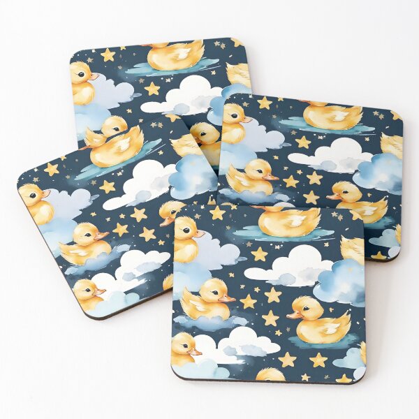 Item preview, Adorable Rubber Ducks & Clouds Pattern designed and sold by Dream Garden.