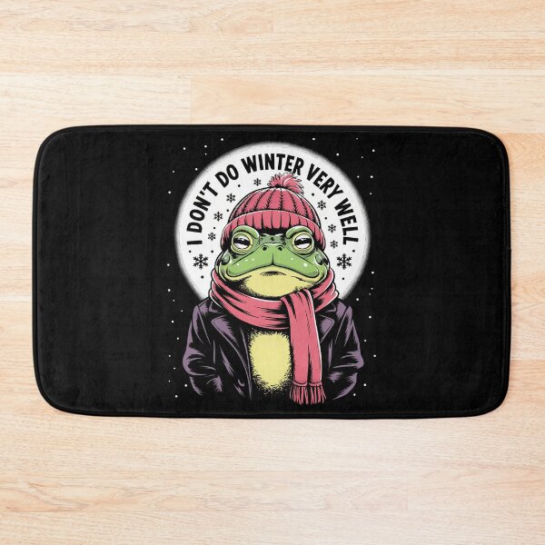 Item preview, Frog Winter Lovers Sayings designed and sold by Turbotine.