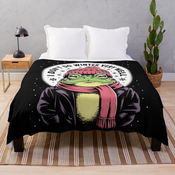 Item preview, Frog Winter Lovers Sayings designed and sold by Turbotine.
