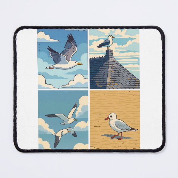 Item preview,  Shore Structure Vintage Coastal Pier Seabird Collection Poster Art designed and sold by White-Camel.