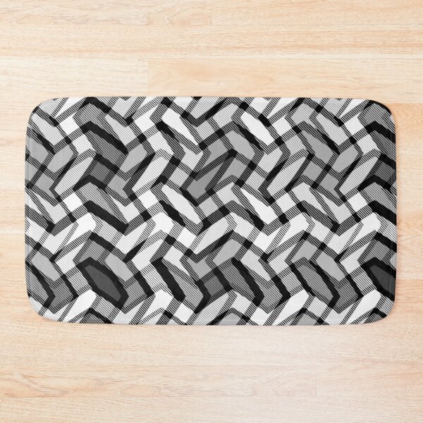 Item preview, Black Grey White Twill Zigzag Chevron Pattern Design   designed and sold by PatternTitan.