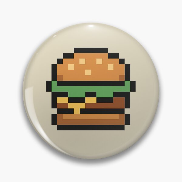 Item preview, Pixel Hamburger – Cute Retro 8-Bit Burger Design designed and sold by AddictiveDesign.