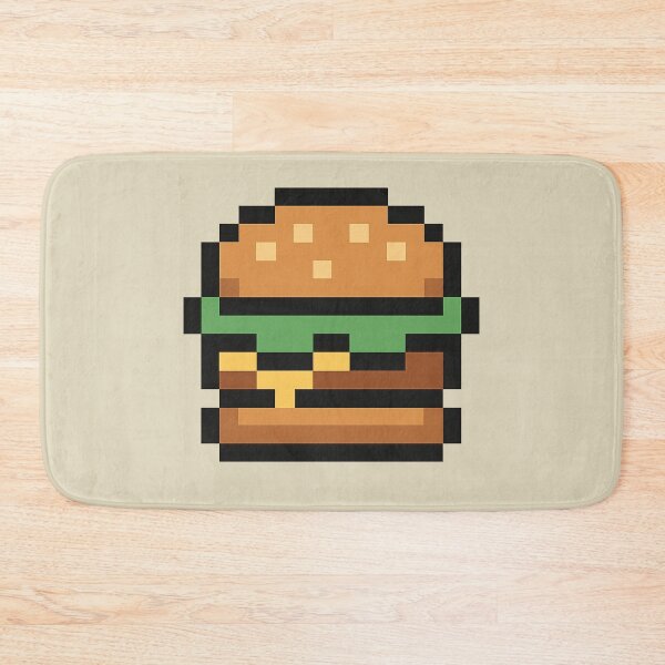 Item preview, Pixel Hamburger – Cute Retro 8-Bit Burger Design designed and sold by AddictiveDesign.