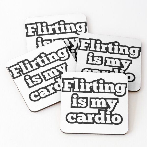 Item preview, Flirting Is My Cardio – Funny Quote for Flirty & Playful Souls designed and sold by ArtesioByZaber.