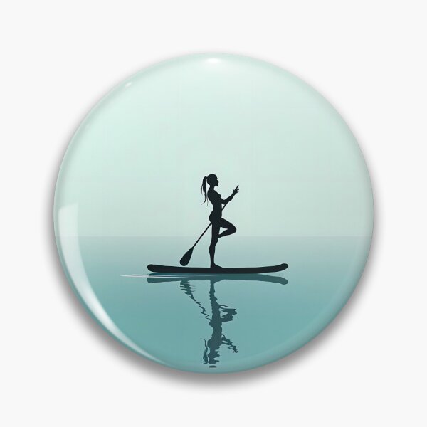 Item preview, Paddleboard Poise - Minimalist SUP Yoga Zen designed and sold by sharifex.