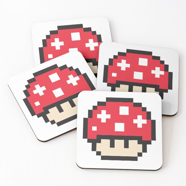Item preview, Pixel Red Mushroom – Retro 8-Bit Gaming Power-Up Design designed and sold by AddictiveDesign.