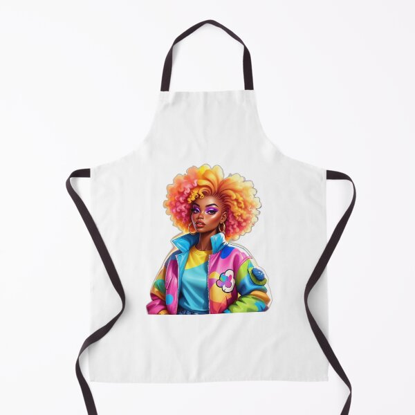 Item preview, Vibrant Melanin Queen – Rainbow Curls Magic designed and sold by Lulunza.