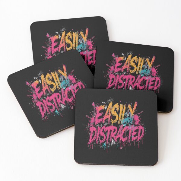 Item preview, Easily Distracted | Sarcastic Humor Design by Too Real Co designed and sold by TooRealCo.