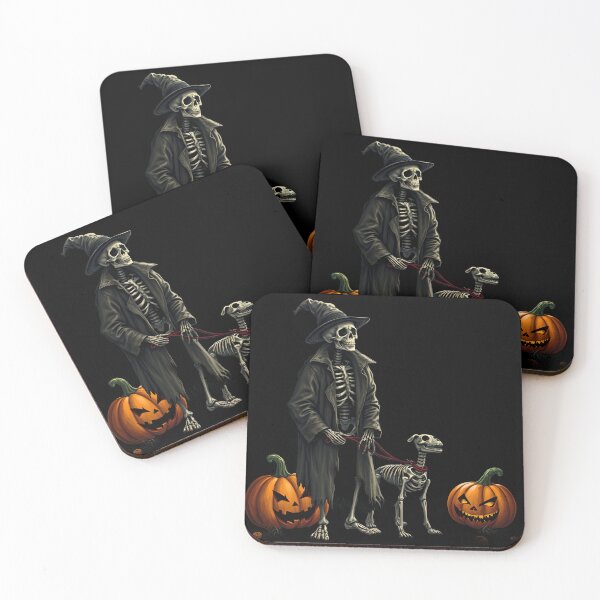 Item preview, Skeleton Sorcerer and the Ghost Dog. designed and sold by Les-Ink-Studio.