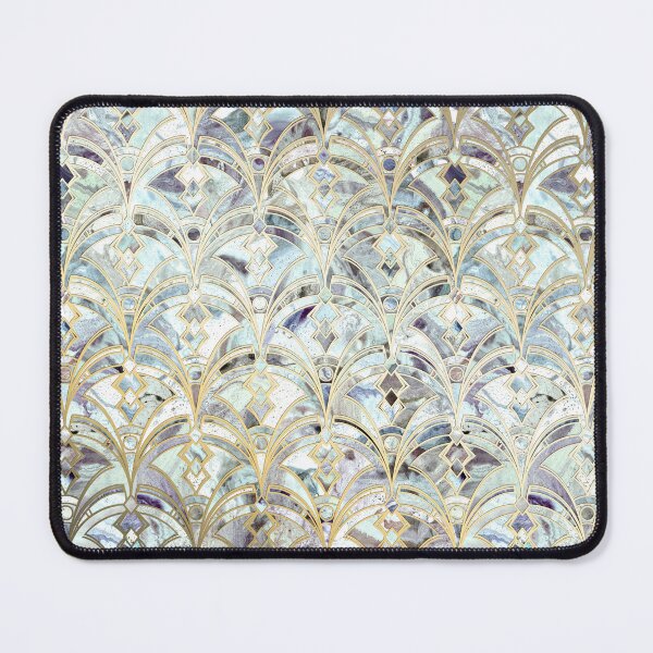 Item preview, Pale Bright Mint and Sage Art Deco Marbling designed and sold by micklyn.