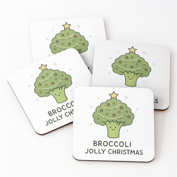 Item preview, Broccoli Jolly Christmas - Funny Christmas Design designed and sold by gogopachinko.