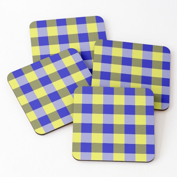 Item preview, Blue Yellow Flannel Gingham Pattern Design  designed and sold by PatternTitan.