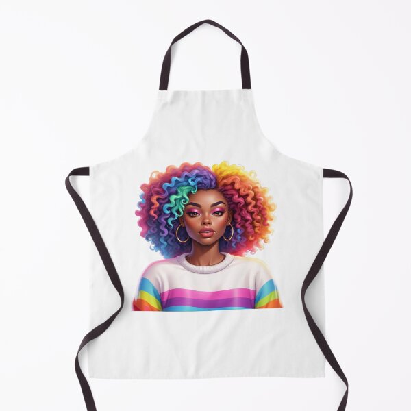 Item preview, Afro Rainbow Girl – Confident Colorful Style designed and sold by Lulunza.