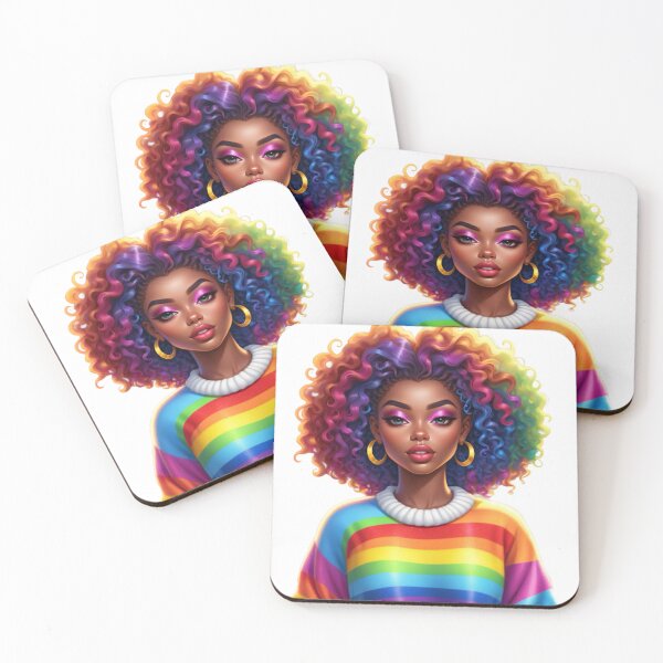Item preview, Color Pop Queen – Curly Hair & Self Expression designed and sold by Lulunza.