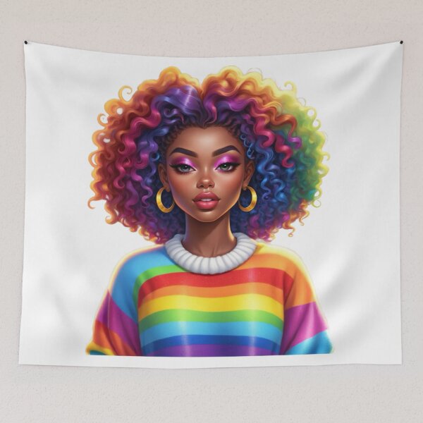 Item preview, Color Pop Queen – Curly Hair & Self Expression designed and sold by Lulunza.