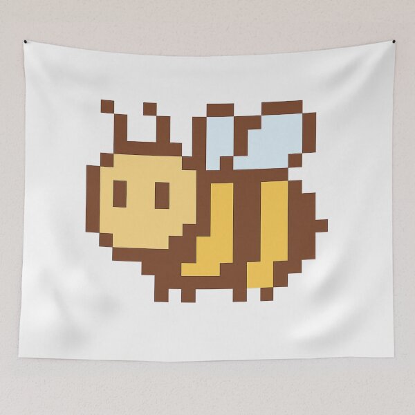Item preview, Pixel Wasp – Cute Retro 8-Bit Insect Design designed and sold by AddictiveDesign.