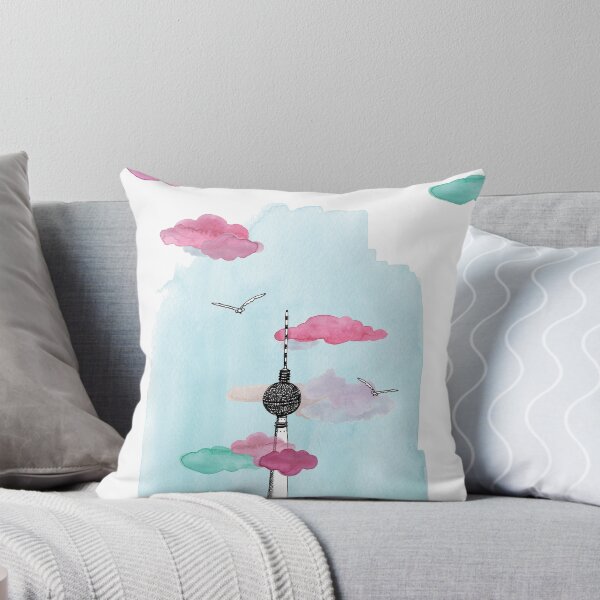 Item preview, Berlin TV Tower - Yves Kervoelen - Soft watercolored view designed and sold by ykillustrations.