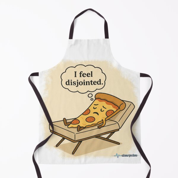 Aperçu de l'œuvre Je me sens... décousu – Une tranche de pizza en thérapie créée et vendue par ClearPulse.