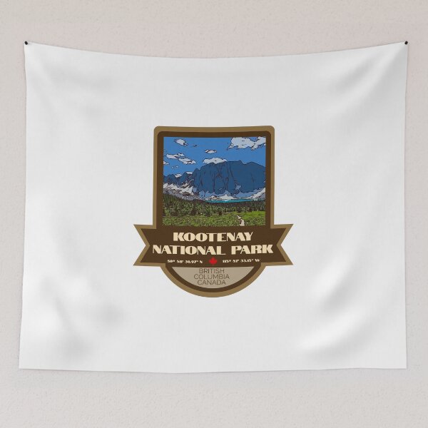 Item preview, Kootenay National Park Vintage Retro Sticker – Canada National Park Badge Design designed and sold by RouseDesigns.