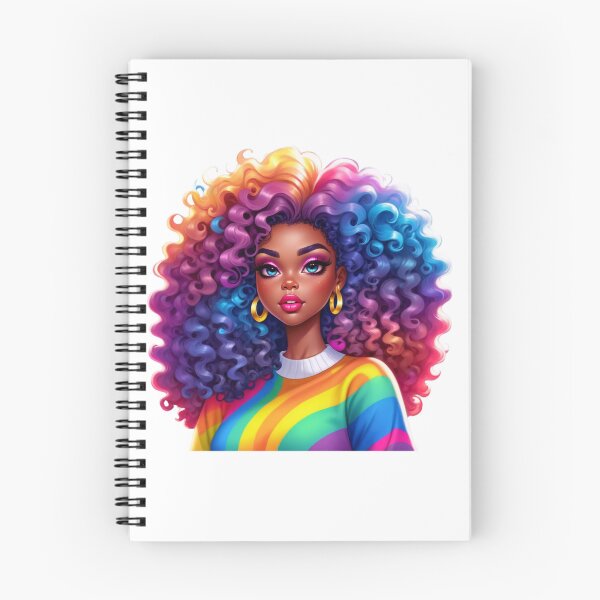 Item preview, Rainbow Curly Diva – Bold Melanin Energy designed and sold by Lulunza.