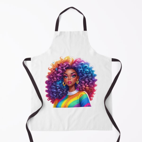 Item preview, Rainbow Curly Diva – Bold Melanin Energy designed and sold by Lulunza.
