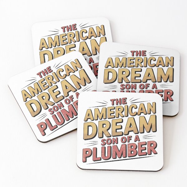 Item preview, The American Dream Son Of A Plumber designed and sold by graphic-genie.
