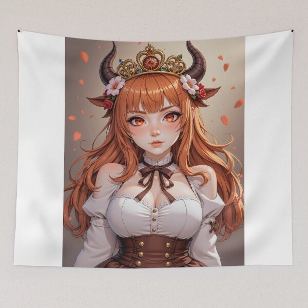 Item preview, Portrait in an anime demon girl  designed and sold by CathryneDelamort.