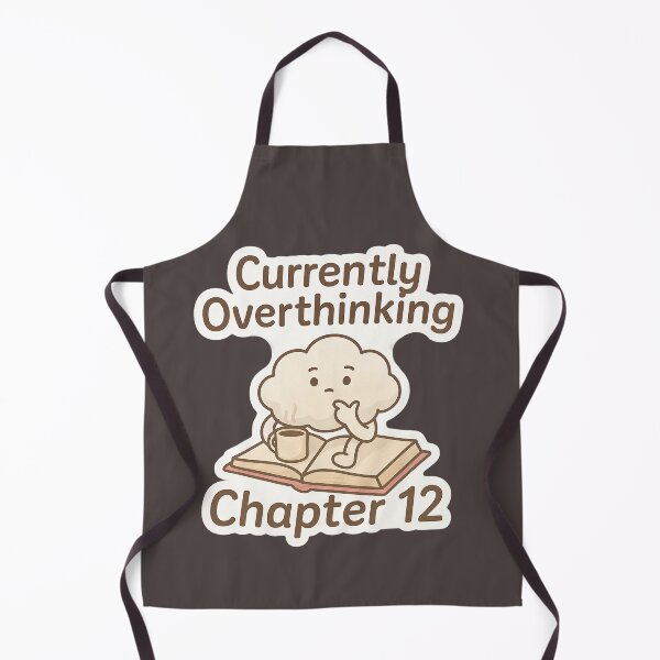 Item preview, Currently Overthinking Chapter 12 - Cute Cloud Book Lover Sticker designed and sold by BumbleVee ☀️.