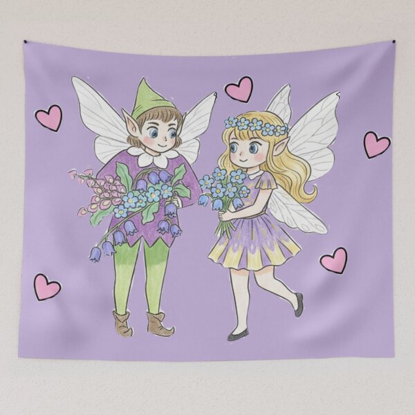Item preview, Cute fairy's lilac background designed and sold by Faerieglen.
