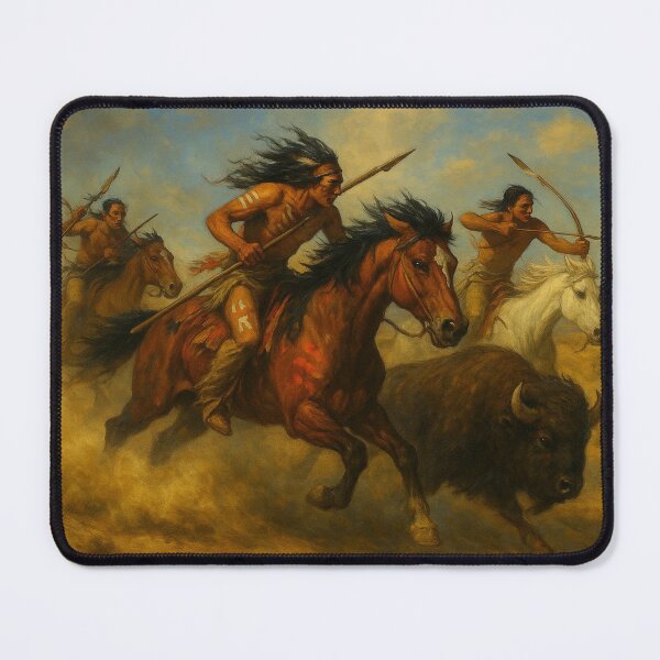 Item preview, Hunters of the Plains – The Buffalo Chase designed and sold by photoparadise22.