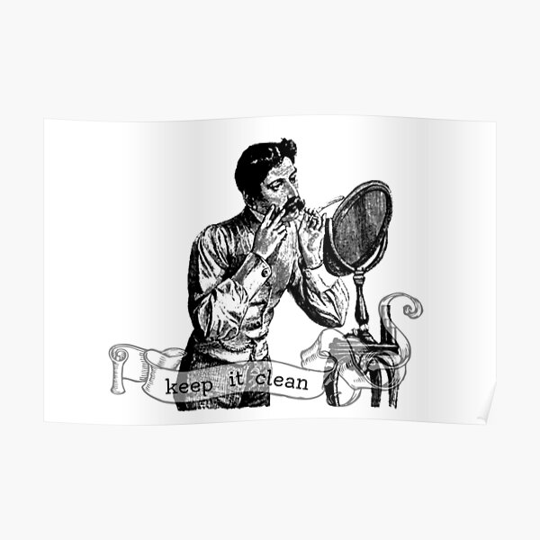 Keep It Clean - Barbering Poster