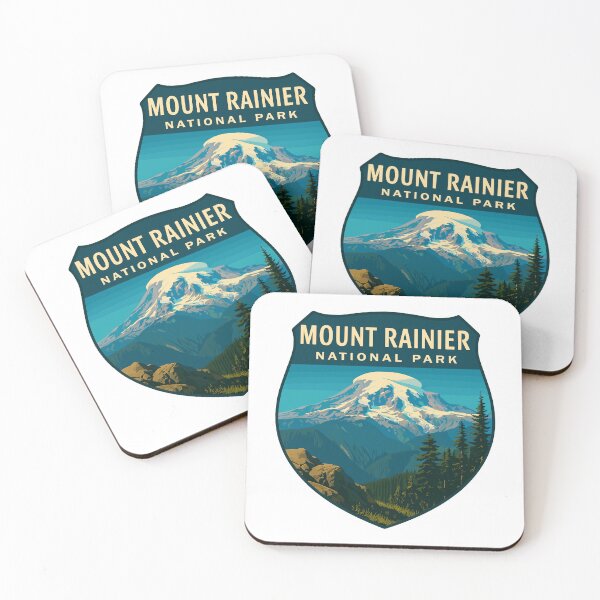 Item preview, Mount Rainier National Park Retro Sticker designed and sold by Ismeal Von.