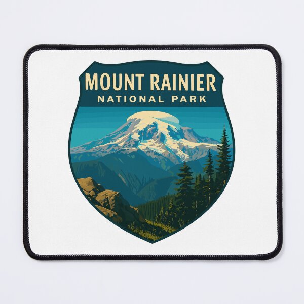 Item preview, Mount Rainier National Park Retro Sticker designed and sold by Ismeal Von.