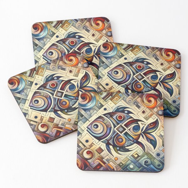 Item preview, Abstract Pisces Geometry designed and sold by alaplant97.