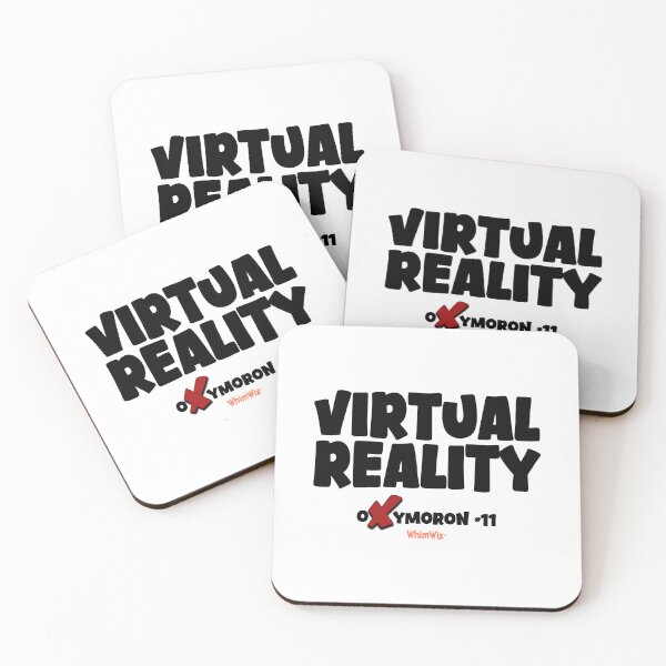 Item preview, Virtual Reality Oxymoron - WhimWiz Funny Quote & Quirky Gift Idea designed and sold by WhimWiz.