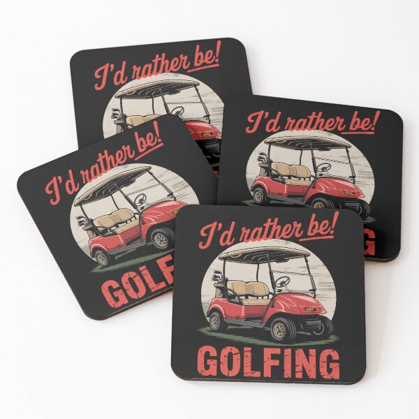 Item preview, I_d Rather Be Golfing Golf Cart designed and sold by blueyeeti.